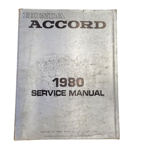 Honda Other - 1980 Honda Accord Service Manual Automotive Repair Shop Book First Edition